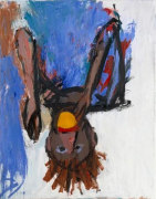 Georg Baselitz Orangenesser IX, 1981 oil and tempera on canvas