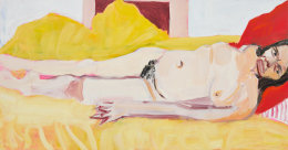 Chantal Joffe Painter in Bed