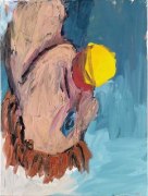 Georg Baselitz Orangenesser X, 1981 oil and tempera on canvas