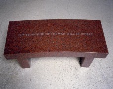 Jenny Holzer, Survival: The beginning of the war..., 1989