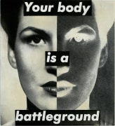 Barbara Kruger, Untitled (Your body is a battleground), 1989