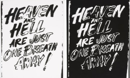 Andy Warhol, Heaven and Hell Are Just One Breath Away (Positive and Negative)