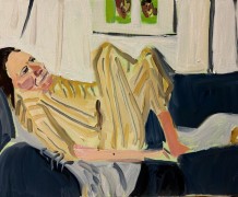 Chantal Joffe, Self-Portrait in Pyjamas with a Self-Portrait by Esme