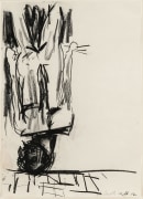 Georg Baselitz Untitled (The Last Self-Portrait I), 1982 charcoal and pastel on paper