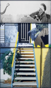 John Baldessari Overlap Series: Arm and Blindfolded Man/Stairs
