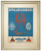 FD-28 Zebraman. 1966 poster for 13th Floor Elevators by Stanley Mouse and Alton Kelley. Quicksilver Messenger Service 1966 poster at Avalon.