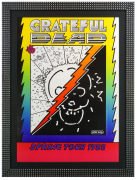Peter Max poster for Grateful Dead 1988 Spring Tour. Grateful Dead Tour poster.