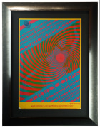 FD-57 poster with the Doors at the Avalon Ballroom from April 1967 by Victor Moscoso known as Swirly.
