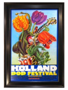 Poster for 1970 Holland Pop Festival, June 1970, held in Rotterdam, featuring Pink Floyd, also known as the Kralingen Music Festival 1970