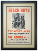 March 1966 poster announcing the Beach Boys at Muhlenberg College, in Allentown, PA. Vintage 1966 Beach Boys poster