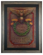 Grateful Dead and The Who 1976 poster by Phil Garris. The Who and Grateful Dead at Oakland Stadium 1976 poster