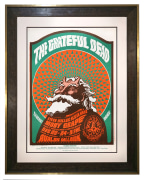 FD-40 Original 1966 Grateful Dead poster by Victor Moscoso depicting Satanic Santa Claus. Also known as Hippie Santa Claus this poster also featured Moby Grape December 23-24, 1966.
