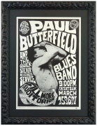 Paul Butterfield Blues Band poster by Wes Wilson FD-3 poster Fillmore March 1966
