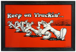 Robert Crumb poster Keep on Truckin' poster 1967 headshop poster
