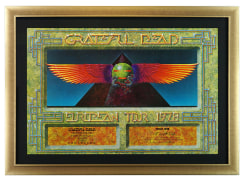 Grateful Dead Egypt 1978 poster, Rainbow Theatre, London variety by Alton Kelley. Also for European Tour 1978