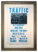 BG-111 poster from 1968 for the band called traffic by Stanley Mouse and Alton Kelley. HP Lovecraft poster.