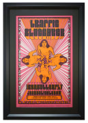 Concert poster from Fillmore East featuring Traffic, Blue Cheer and Iron Butterfly, 1968 by artist David Byrd