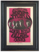 BG-33 poster Yardbirds with Jeff Beck and Jimmy Page 1966 Fillmore by John J Myers