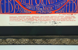 Mouse-signed AOR 2.137 poster from February 19, 1967 called Port Chicago Vigil Benefit by Stanley Mouse including SF Mime Troupe at California Hall