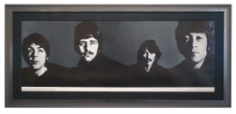 The Beatles Mount Rushmore: Black &amp; White Poster for Look Magazine by Richard Avedon 1967