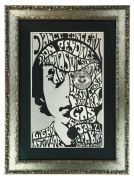 Don Peyote Kitsilano Theatre poster 1967 Vancouver with Bob Dylan face in silhouette