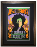 Poster by Mark Arminski for Jimi Hendrix &amp; Band of Gypsies at Fillmore East New Years Eve 1968-1969