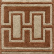 hand-tufted pair antique rug sample