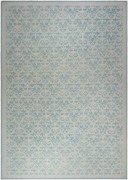 beige and light blue ottoman rug