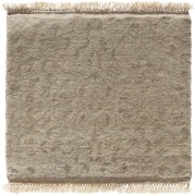 wool and silk ivory jaipur hand-knotted rug sample