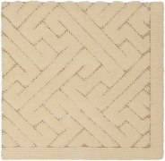 glora 2' x 2' flatweave sample in the ivory colorway. despite being called a flatweave, it contains cute pile