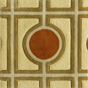 hand-tufted core papaya rug sample