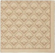 medora 2' x 2' flatweave sample in the ivory colorway. it has a uniform diamond pattern