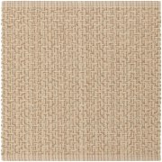 ermina 2' x 2' flatweave sample in the beige white colorway.