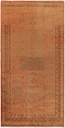 1274 khotan 1900s antique rug from uzbekistan