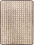 mordecai sample. it is a khaki color and features a gridded braid loop reminiscent of a basket