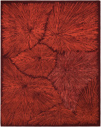 wanderlust in the flame colorway. bright red firework design against a much darker red field