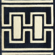 hand-tufted pair navy rug sample