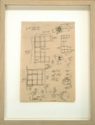 Sol Lewitt.&nbsp;&nbsp;Untitled,&nbsp;1966.&nbsp; Ink and pencil on paper, 13 x 9.75 inches, framed.&nbsp;&nbsp;