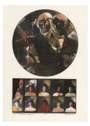 Robert Heinecken.&nbsp; 14 or 15 Buffalo Ladies #1C,&nbsp;1969.&nbsp;Silver gelatin print with pen, 13.25 x 9 inches; 21 x 16 inches.