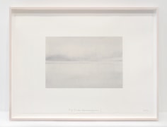 Spencer Finch. Fog (Lake Wononscopomac), 2016. Pastel and pencil on paper, 25 x 32.25 inches, framed.