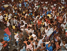 Congregation, Port-au-Prince, Haiti, 2012.&nbsp;Inkjet print, mounted on Sintra, 35 x 44 inches, print, 36.25 x 45 inches, framed.