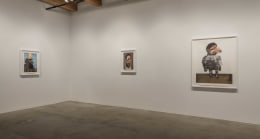 Installation view at Rhona Hoffman Gallery/Nathaniel Mary Quinn/Nothing's Funny/2017