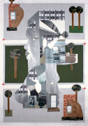 Derrick Adams/Upward mobility/2014/mixed media collage on paper