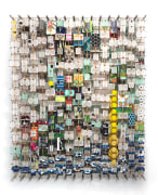 Jacob Hashimoto.&nbsp;&nbsp;Of Self Destroying, Transitory Things,&nbsp;2020.&nbsp; Wood, acrylic, bamboo, paper and Dacron, 57 x 46.25 x 8.25 inches.&nbsp;&nbsp;