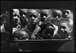 Boys looking in a car window, Harlem, New york, August 1943,&nbsp;1943.&nbsp; Gelatin silver print, 20 x 24 inches.&nbsp; Edition 1/10.&nbsp;&nbsp;