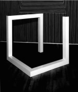 Sol LeWitt, Incomplete Open Cube 6-12, 1974, Painted aluminum structure