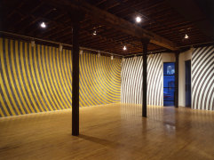 Installation view at Rhona Hoffman Gallery, Sol LeWitt, New Wall Drawings, 1986