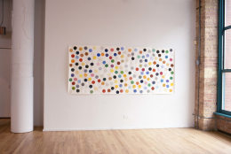 Installation view at Rhona Hoffman Gallery, Spencer Finch, 2001.