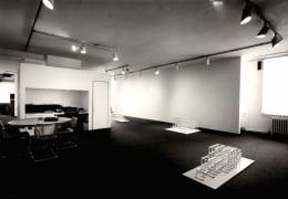 Installation view at Young Hoffman Gallery, Sol LeWitt, New Structures and Photogrids, 1979