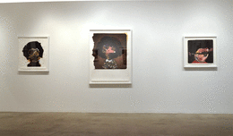 Installation view at Rhona Hoffman Gallery/Nathaniel Mary Quinn/Back and Forth/2015